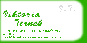 viktoria ternak business card